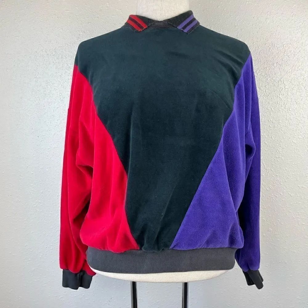 Vintage Cherry Hill Collared Sweatshirt Size M EUC